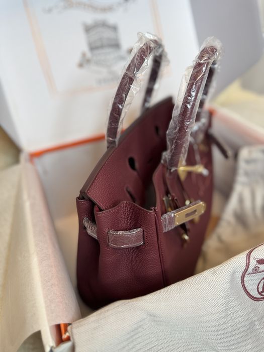 Ексклюзивна сумка в стилі Hermes Birkin, 30 см