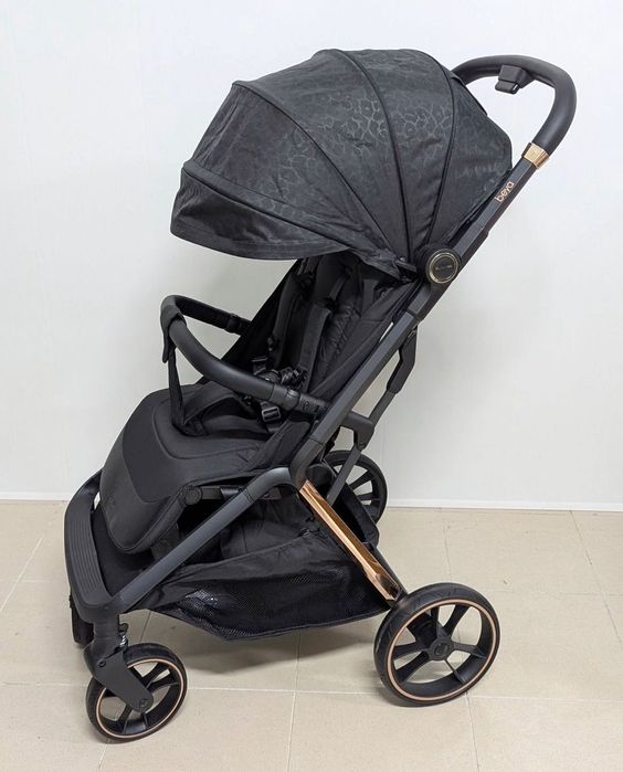 Прогулянкова коляска El Camino BEYA 1127 Black Leo каляска візок