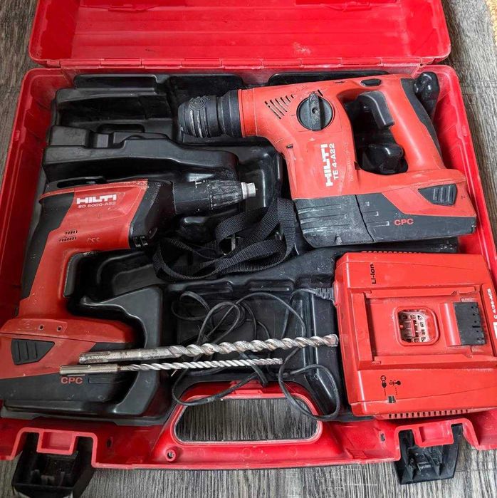 Wiertarko-wkrętarka akumulatorowa Hilti TE4-A22 + Hilti SD5000