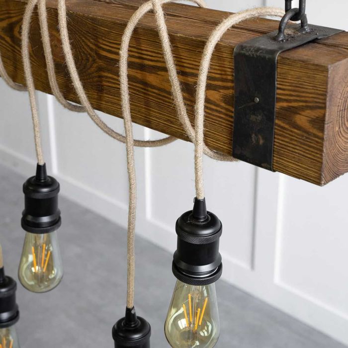 Lampa sufitowa w stylu wiejskim - belka Classic