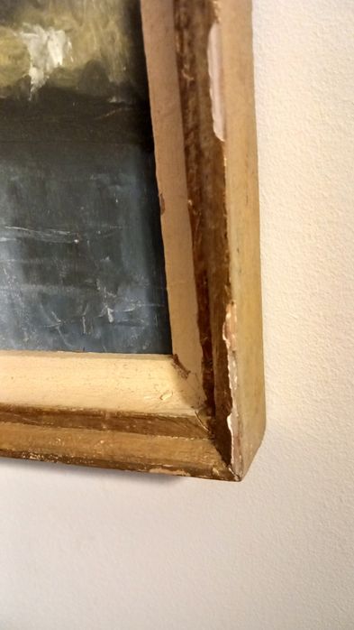 Quadro Vintage com paisagem rural