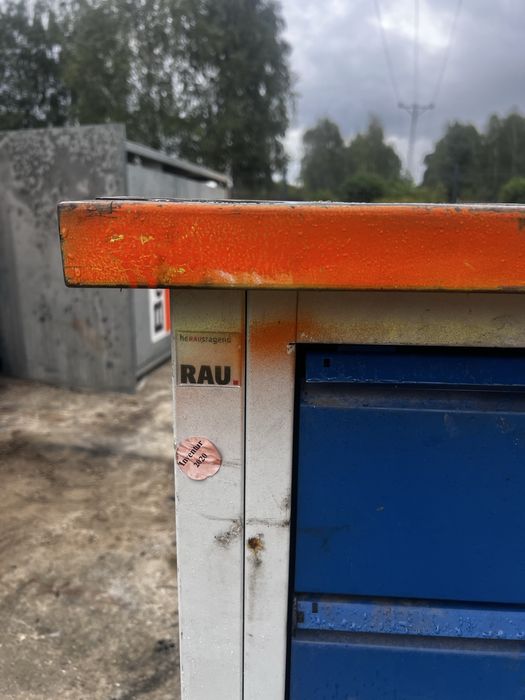 Profesjonalny stół warsztatowy RAU 250 cm – pancerny, z szufladami