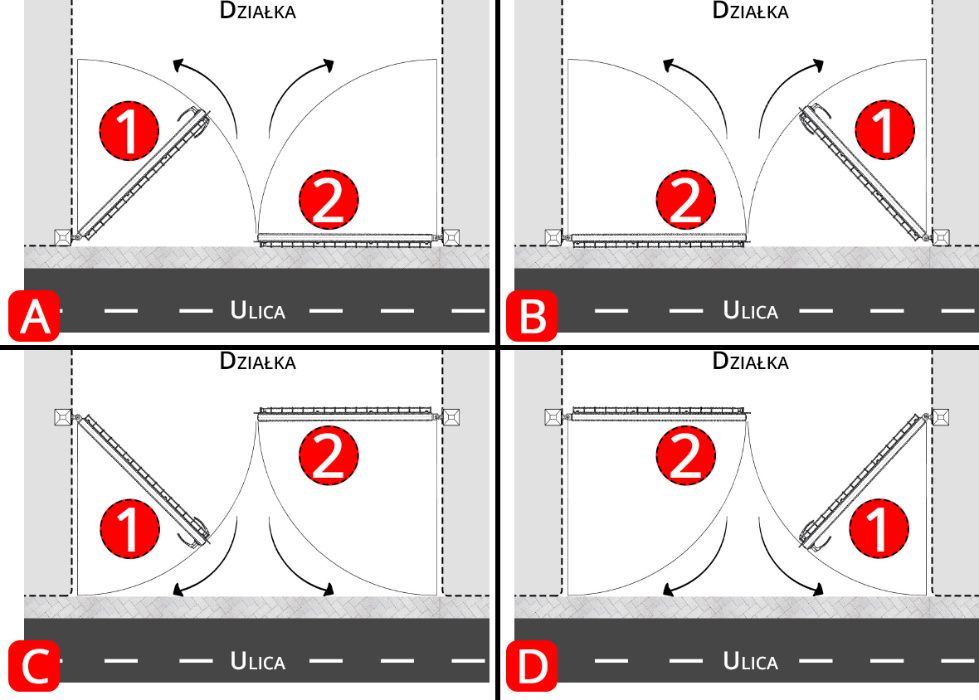Brama Wjazdowa NA WYMIAR Furtka Rozwierna INCOGNITO BR.10- różne wzory