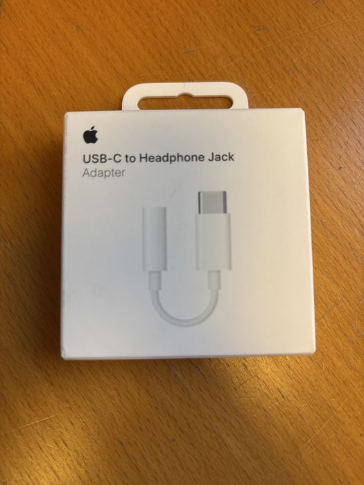 Adapter przejściówka usb-c mini jack 3,5 mm Apple