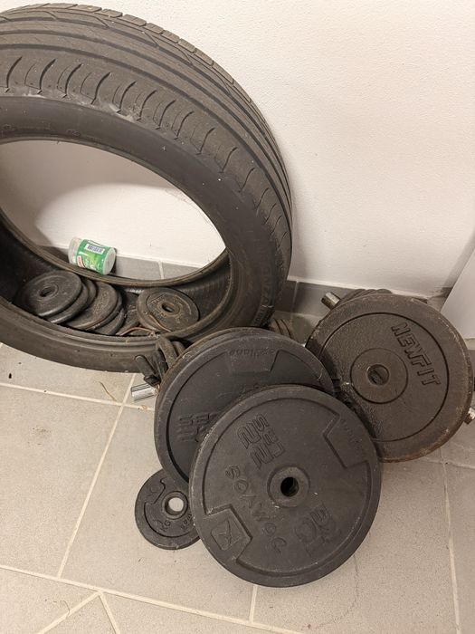 Vendo maquina de ginasio + pesos