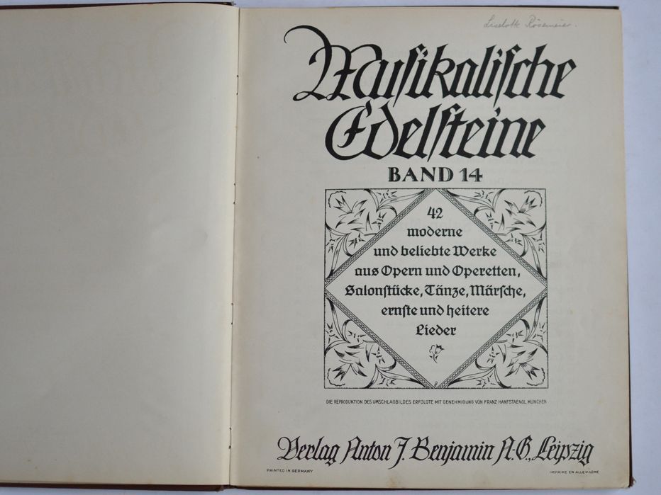 Musikalische Edelsteine Band 14 ( album z nutami )