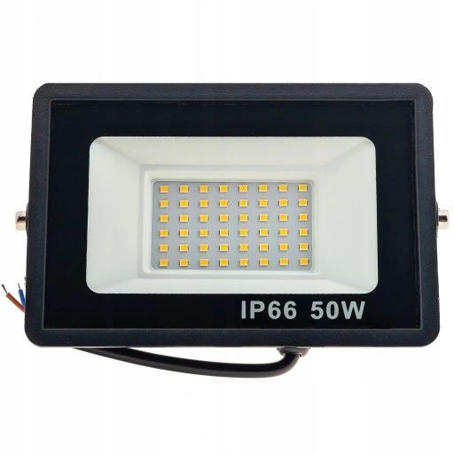 halogen naświetlacz led 2x 50w 100w 4500lm slim neutralna wtyczka