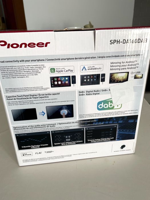 Pioneer SPH-DA160DAB – Novo, selado, na caixa | CarPlay + Android Auto + DAB+