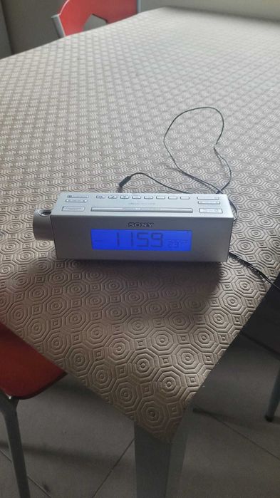 Relógio Despertador Estação Meteorológica Sony