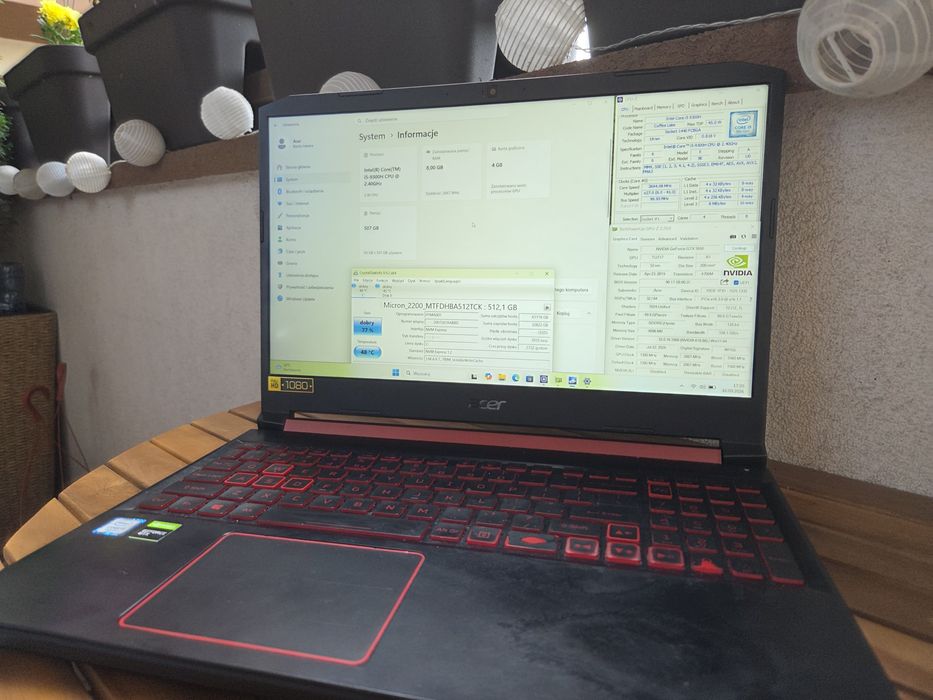 Acer Nitro 5 AN515-54 / GTX 1650 4GB / Intel i5 9300H