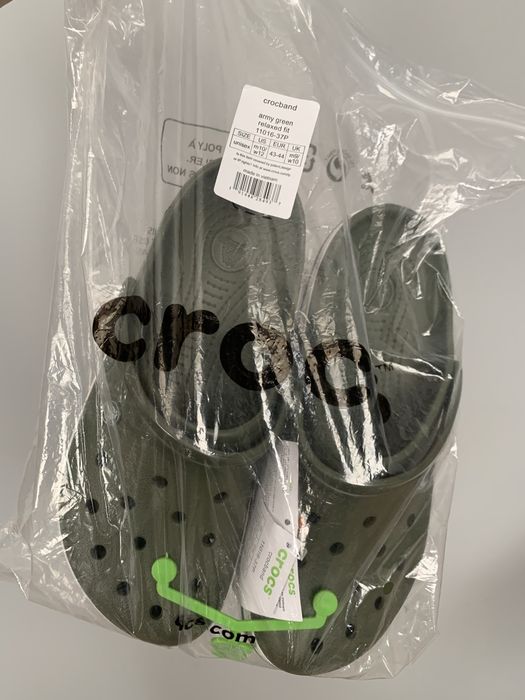Crocs crocband army green крокси чоловічі хакі крокбенд