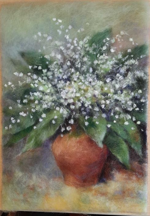 Картины из шерсти