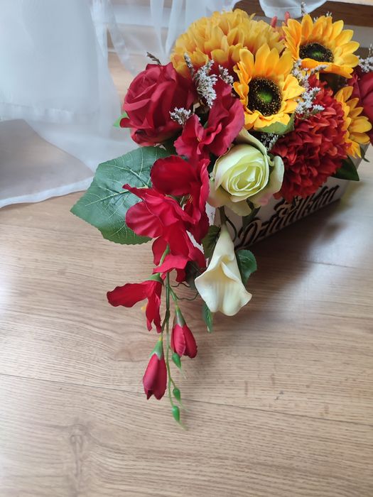 Stroik dla Dziadków, wiązanka z dedykacją