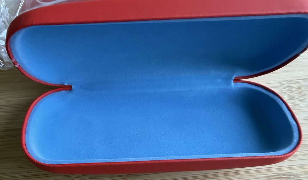 2xCzerwone twarde etui na okulary | Futerał ochronny