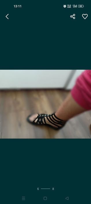 Sandały Vero moda skóra naturalna