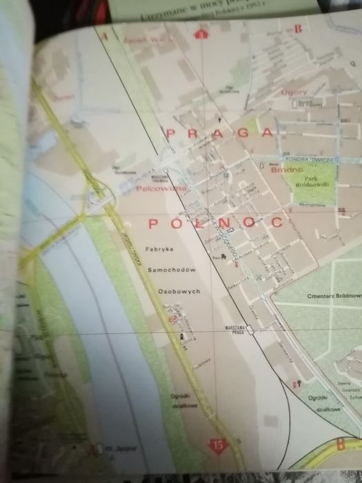 Stary.Plan miasta Warszawy z 1992r