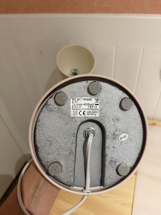 Candeeiro de secretaria ou mesa em metal