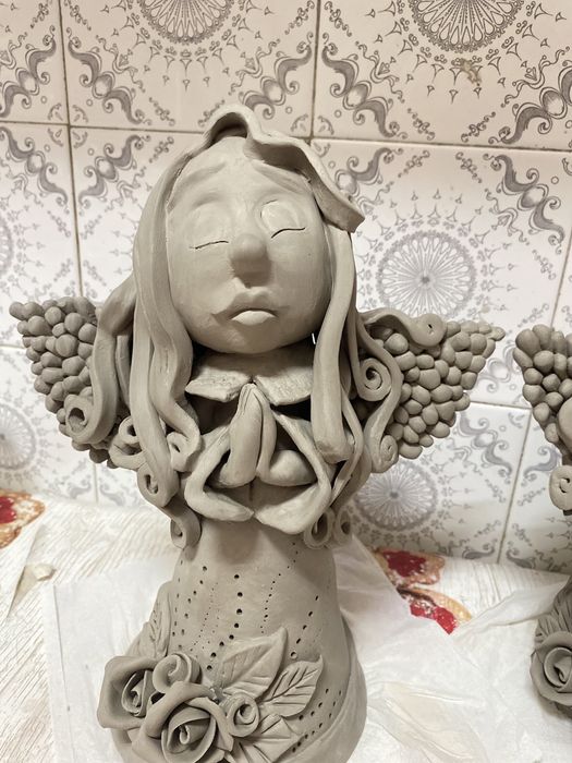 Anjos de ceramica