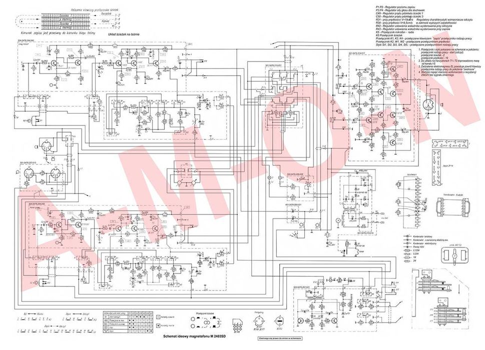 Instrukcja magnetofonu M 2403 SD DAMA PIK UNITRA