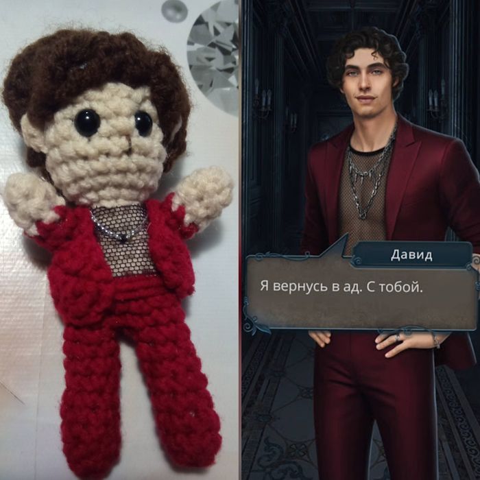 Вязанная игрушка из клуба романтики