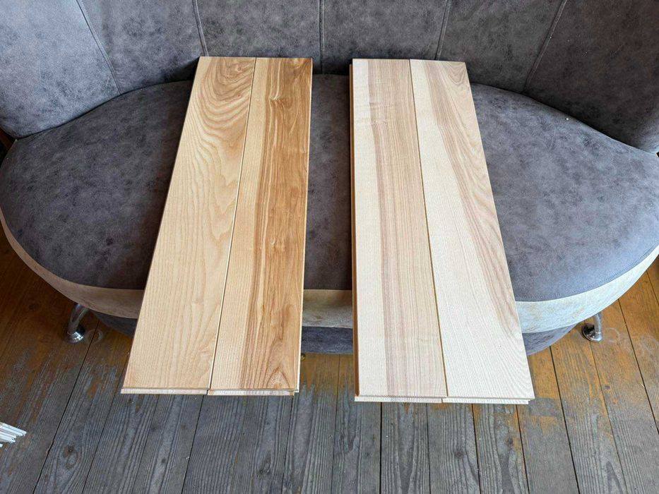 Паркетна підлога з ясеня, стругані пиломатеріали, дошка