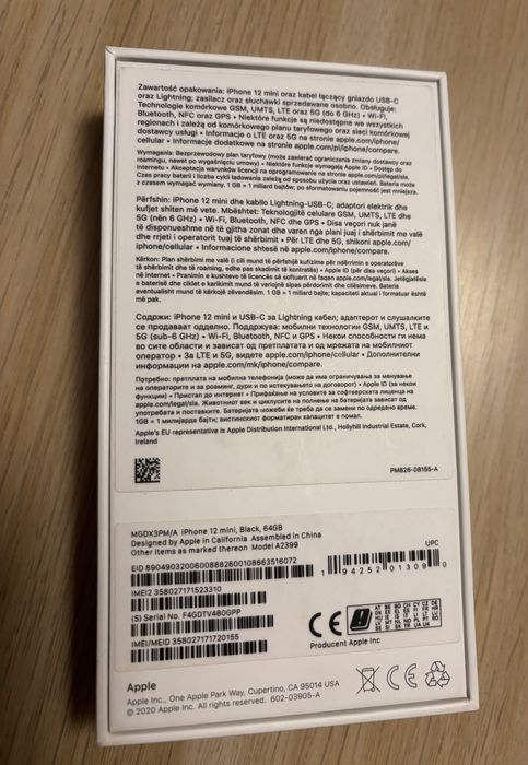 iPhone 12 mini 64 GB bateria 78%