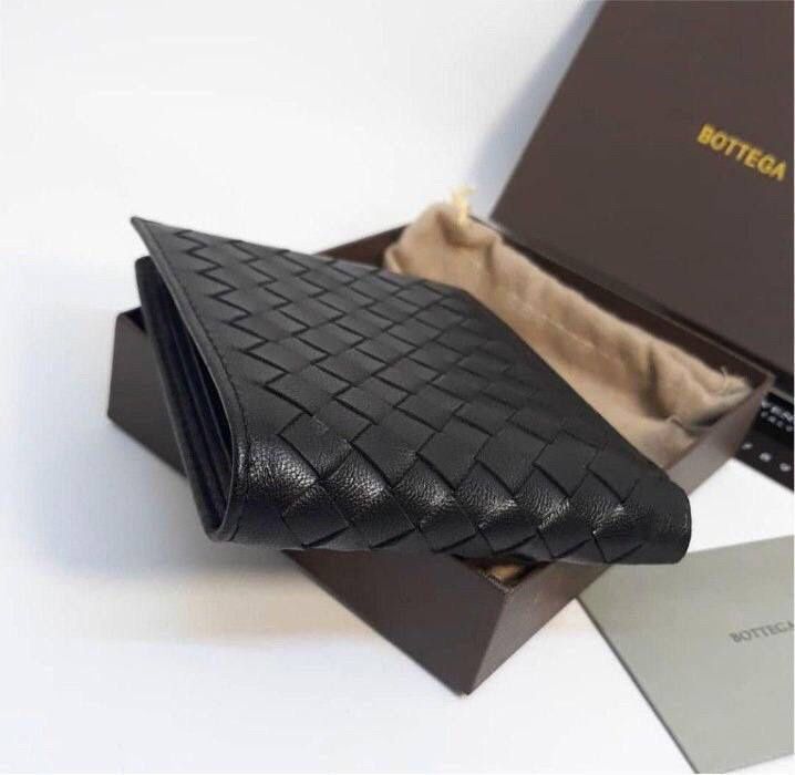 Чоловічий шкіряний гаманець Bottega Veneta кошелек кожаный ботега