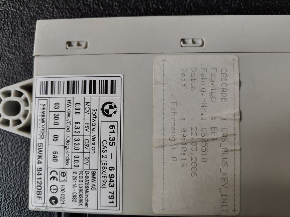 Moduł cas bmw e90,91, e87