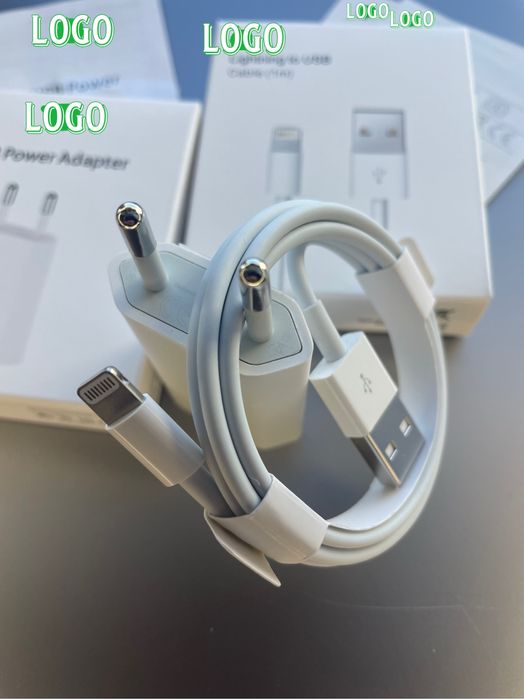 Кабель USB Lightning + блок 5w зарядка провод для Айфон
