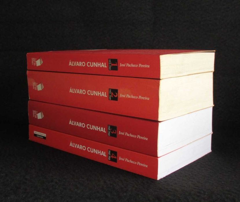 Livros Álvaro Cunhal Uma Biografia Política José Pacheco Pereira 4 Vol