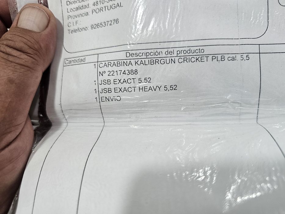 Carabina pcp Kalibrgun cricket 5.5