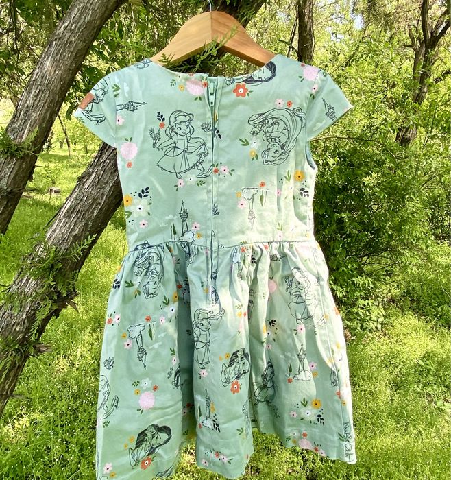 Бірюзова нарядна пишна сукня Disney з фатіном, 104 см, 4 роки