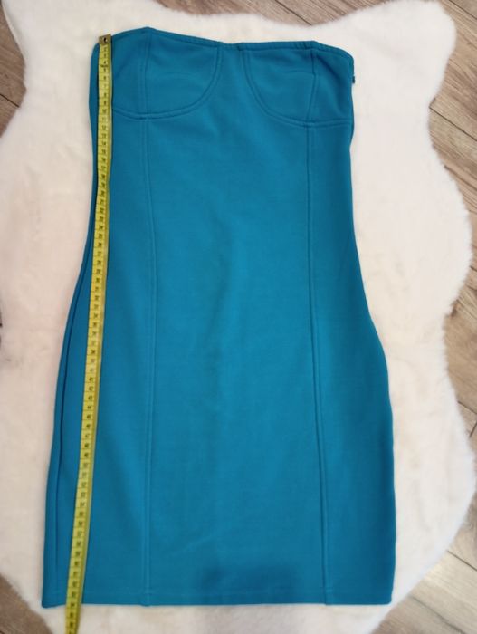 Sukienka mini bez ramiączek