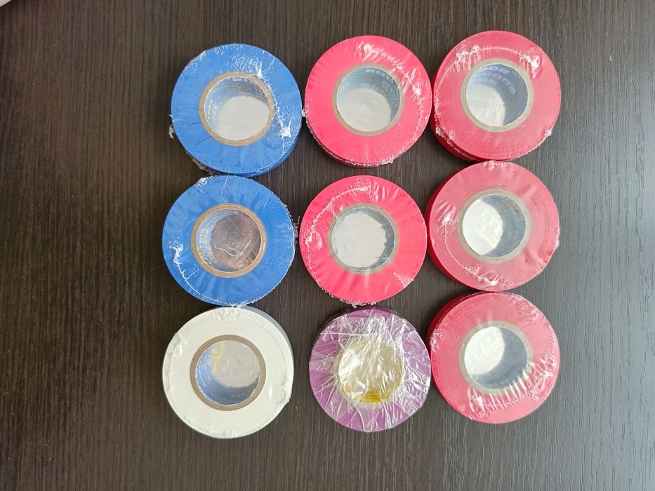 Taśmy izolacyjne Electrix kolorowe 9 sztuk