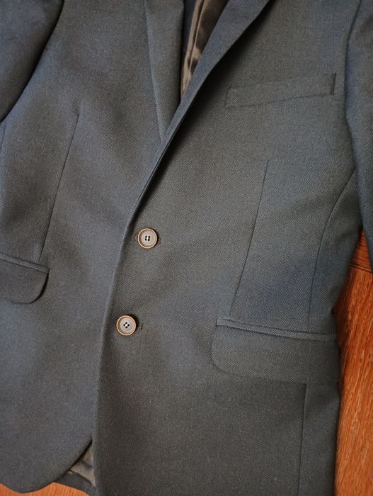 Garnitur chłopięcy ciemny granat roz. 164