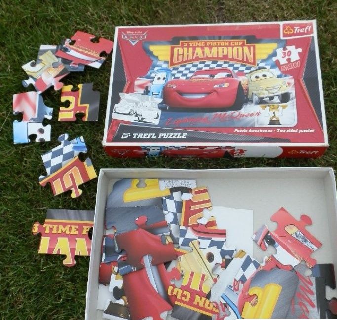 Dwustronne puzzle maxi Auta Cars