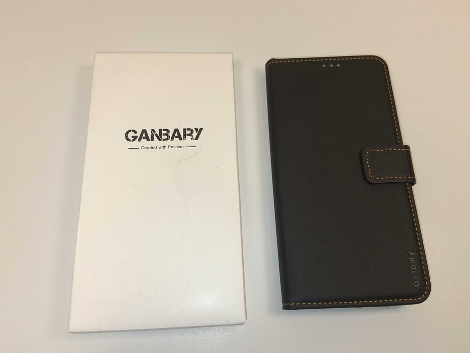 Z200 Etui Portfelowe Ganbary Do Xiaomi Redmi Note 13 4G Czarne Skóra