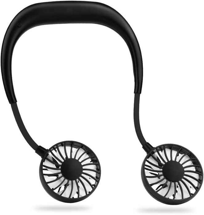 NOVO! mini ventilador ventoinha pescoço portátil viagem pesca camping