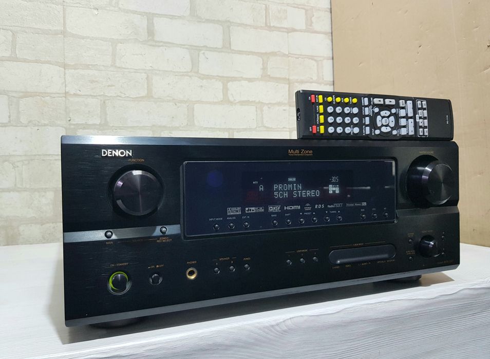 Пульт! 7.1 AV ресивер  Denon AVR-2307, 7х135Вт,HDMI  б/у з Німеччини