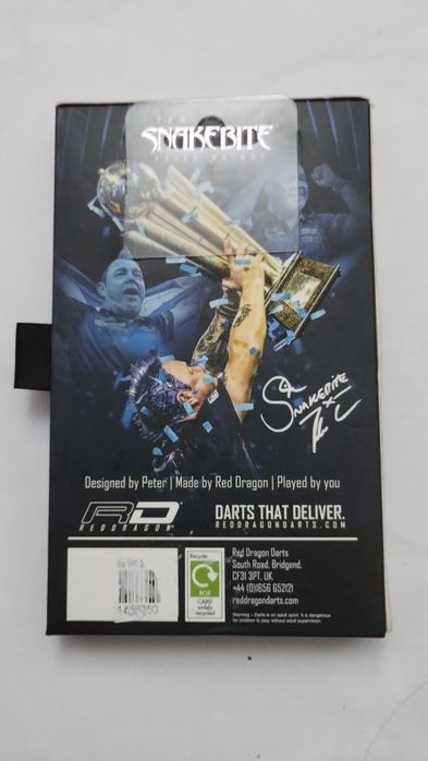 Lotki dart soft Red Dragon Peter Wright Snakebite WC 2020 SE  22g 90%