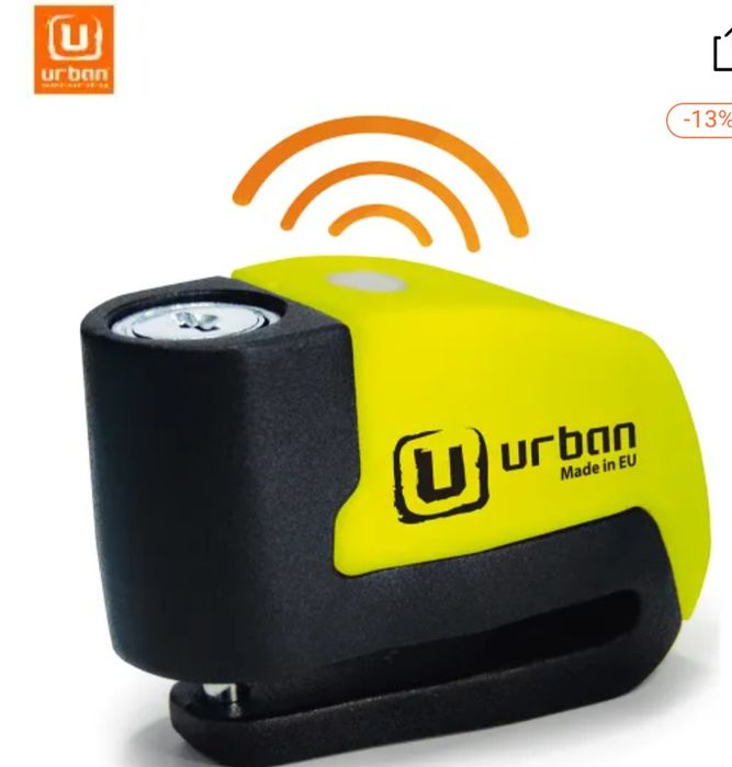 Cadeado Disco Urban Security com alarme UR6