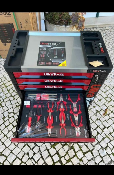 Carrinho  ultratoolz 7 gavetas 7 cheias com