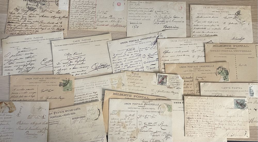 Conjunto de 20 Postais Portugueses (1909-14)