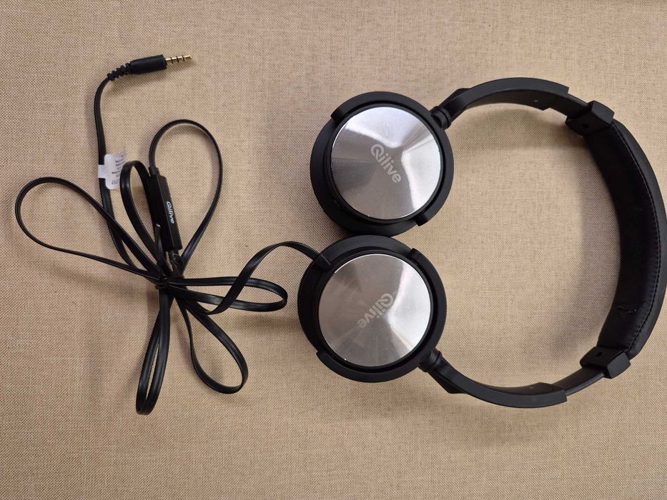 Conjunto de dois auscultadores/phones com fio, marca Mitsai e Qilive64169673910659123