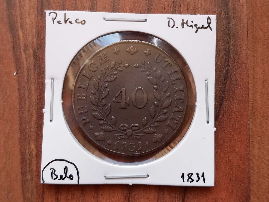 Moeda Pataco 1831 D. Miguel (Bela)