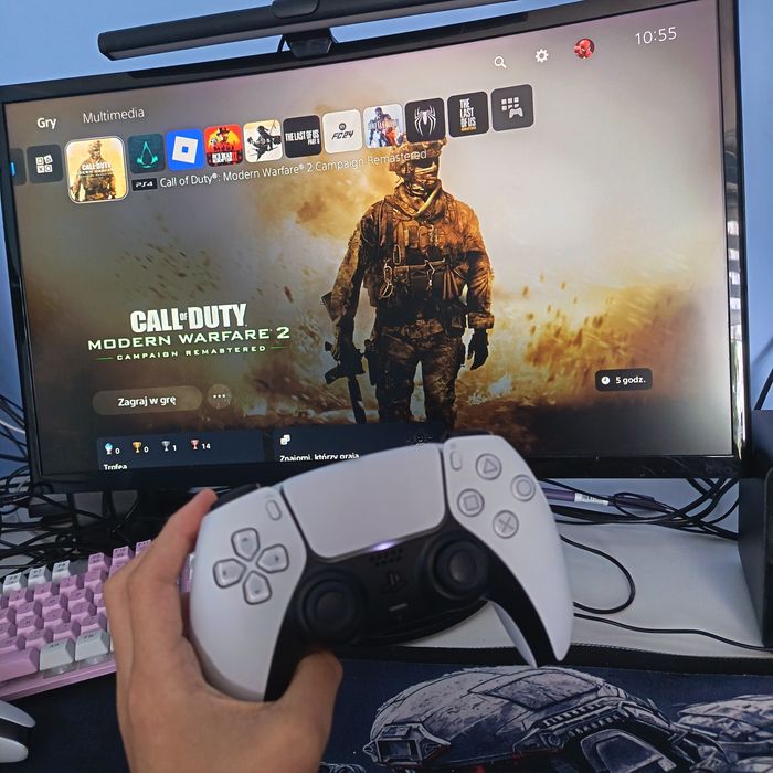 Sony PlayStation 5 Slim 1TB z napędem | 3 pady | 2 gry | Bardzo zadbana