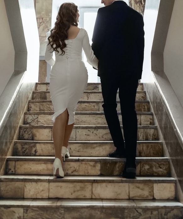 Продам білі весільні туфлі