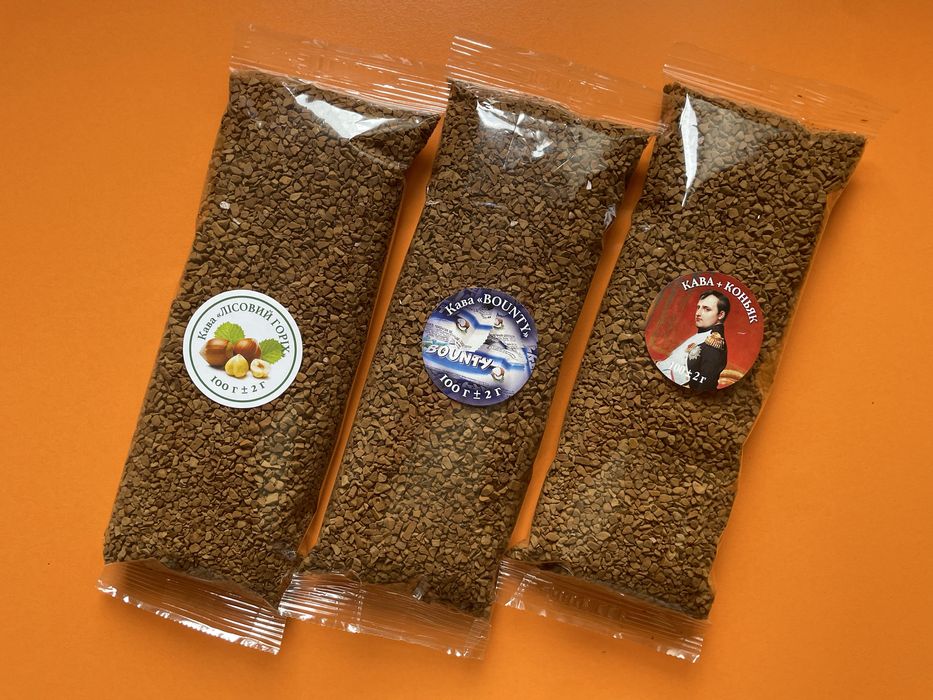 Кава розчинна сублімована ароматизована. Бразилія. Найкраща якість.