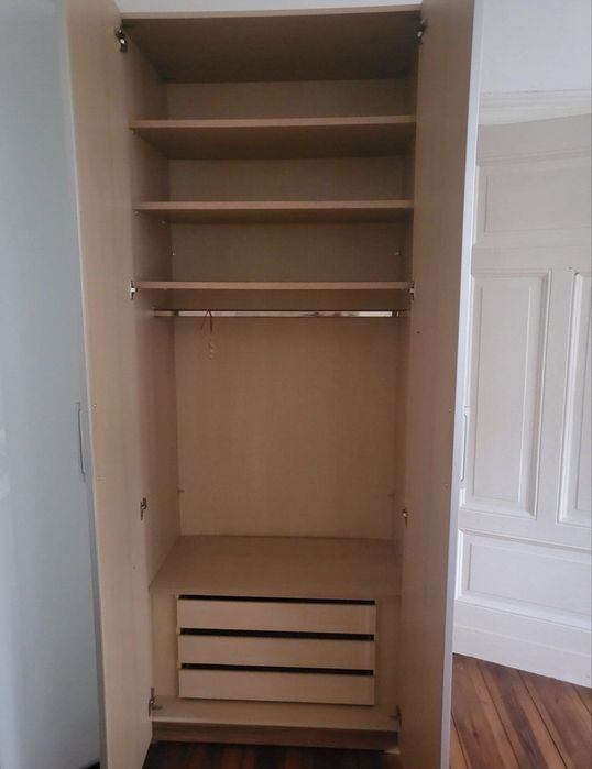 Ładna duża szafa narożna mleczne fronty szuflady super stan dowóz