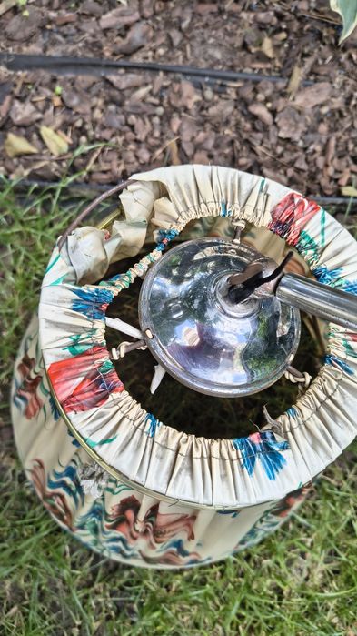 Lampa ze stolikiem PRL